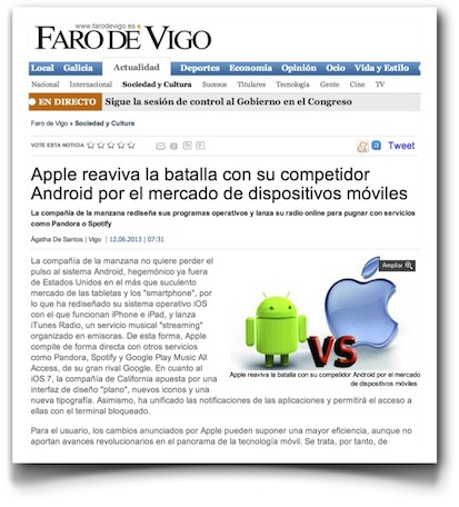AppleWWDC2013 - Faro de Vigo