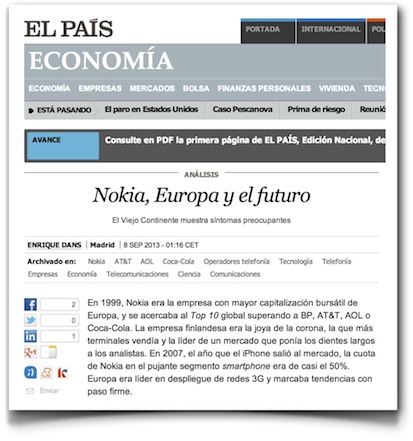 Nokia, Europa y el futuro - El País