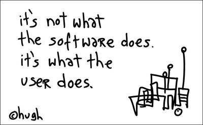 It's not what the software does... (Gapingvoid)