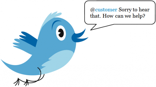 Twitter customer service
