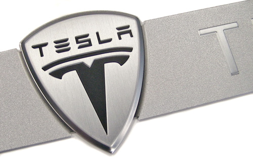 Tesla Motors nameplate detail