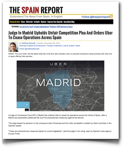 Uber - The Spain Report