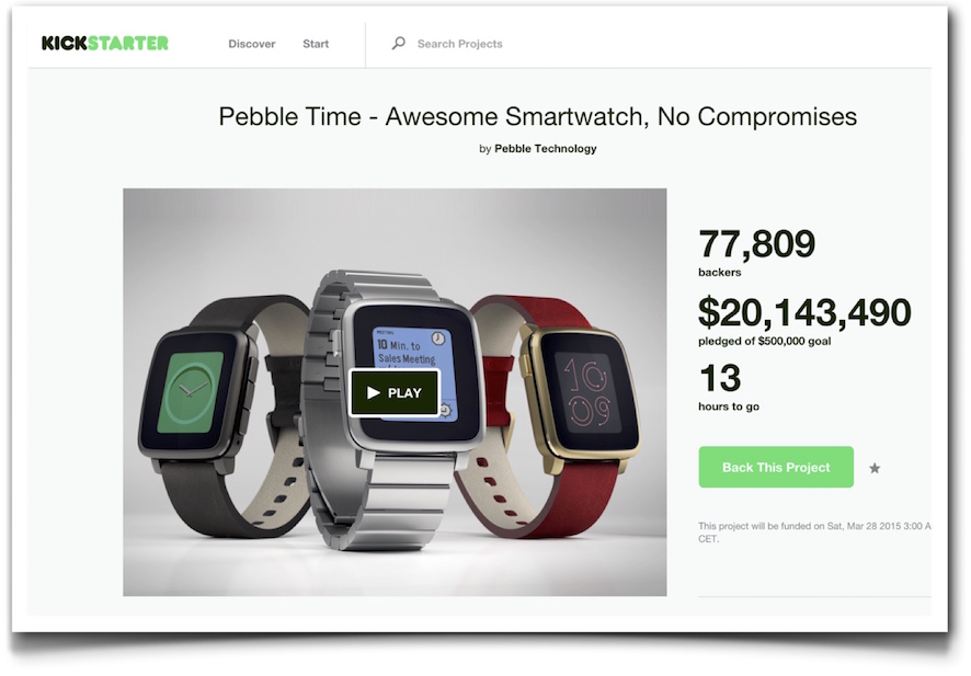 Pebble Time - Kickstarter