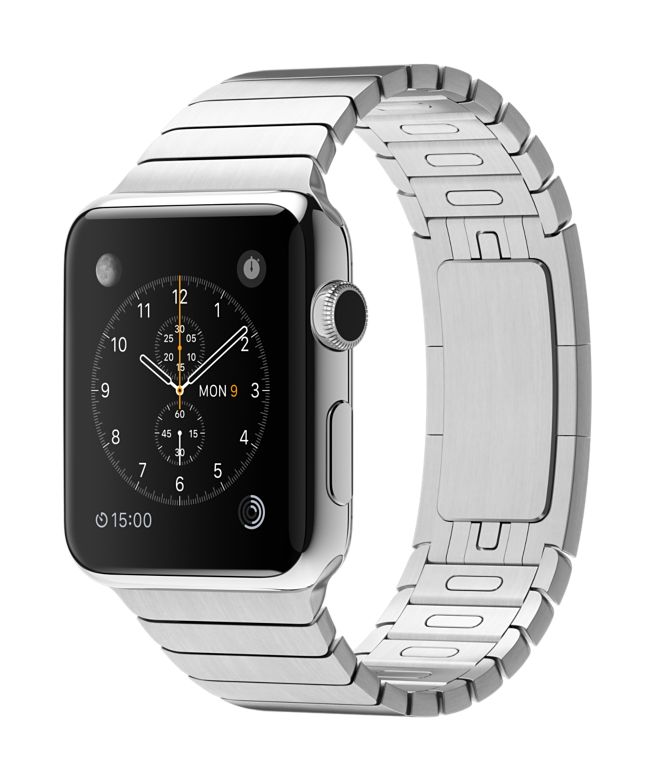 Apple Watch 42mm stainless steel case with link bracelet