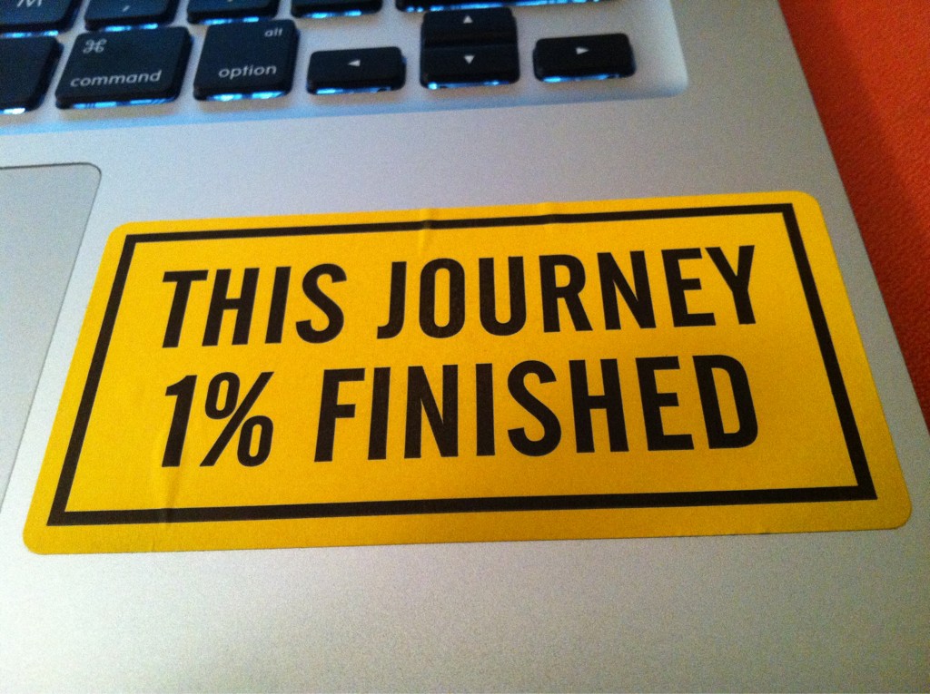 Facebook: this journey 1% finished