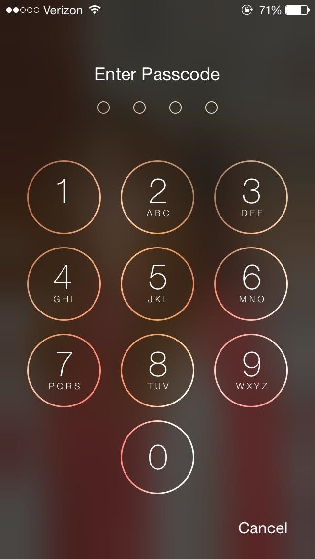 iPhone 5 lock screen