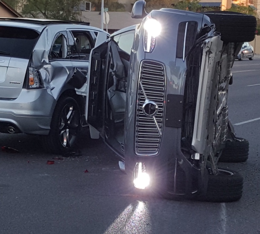 Uber accident (IMAGE: Fresco News)