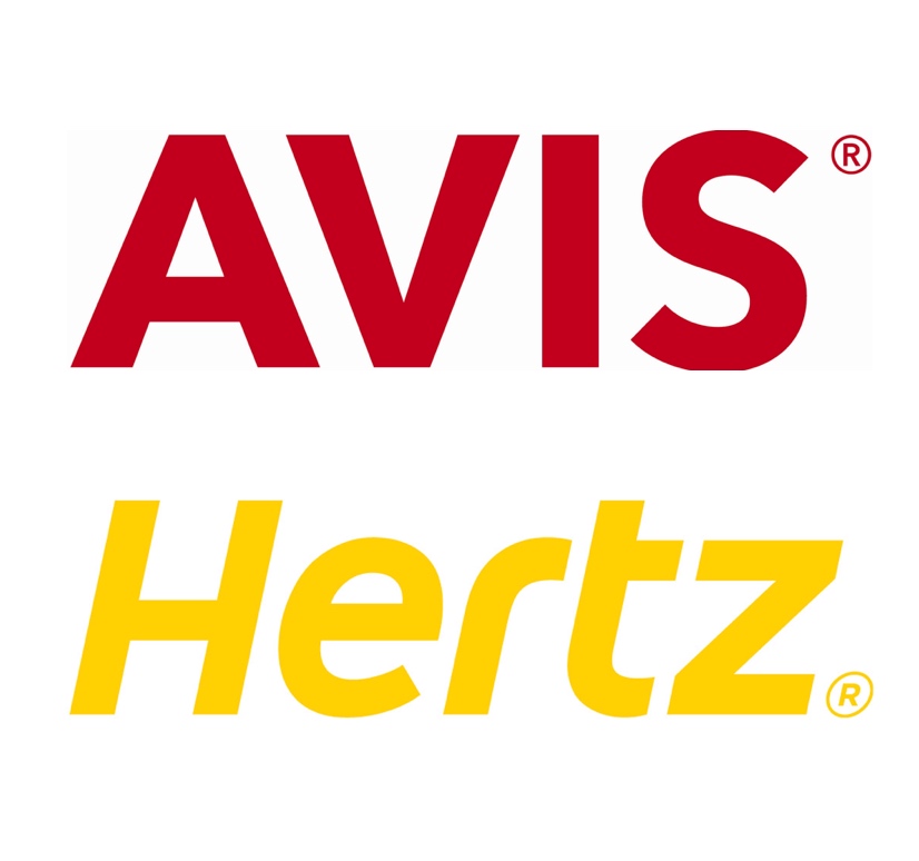 Avis and Hertz logos
