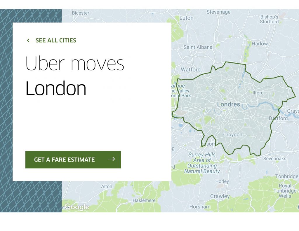 Uber moves London