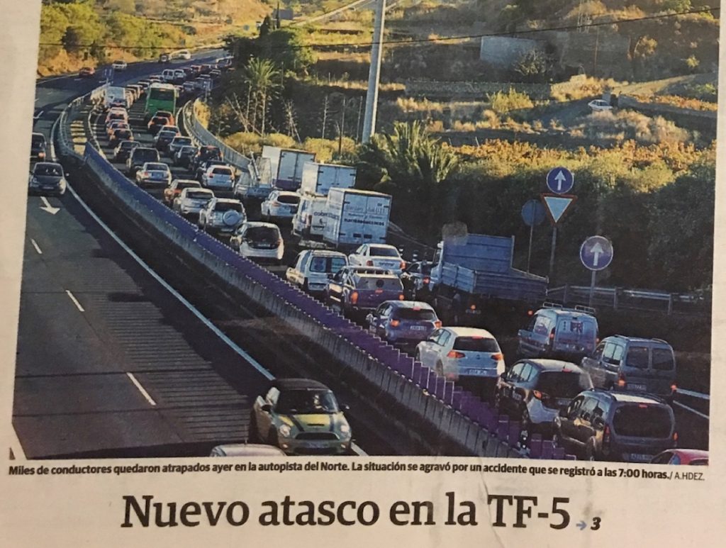 Atascos Tenerife Nov 2017 - El Día