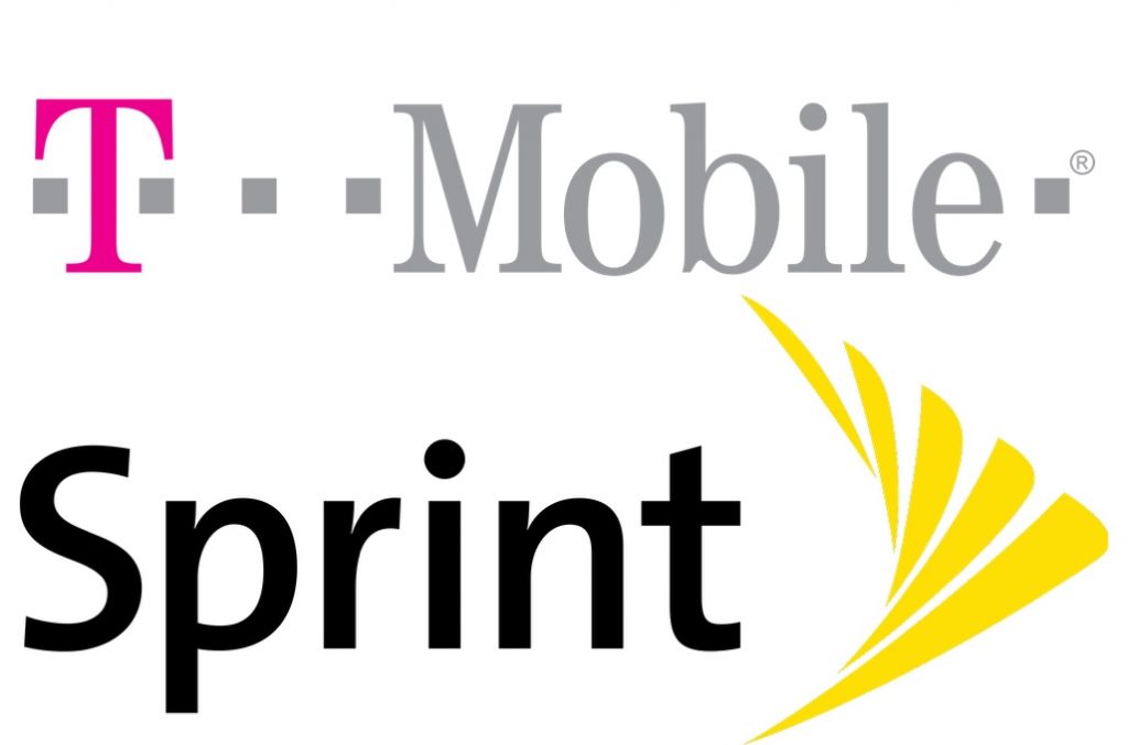 T-mobile and Sprint logos