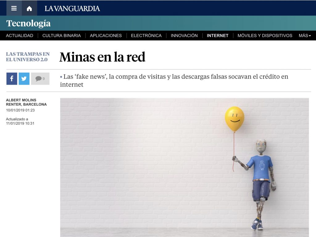Minas en la red - La Vanguardia 