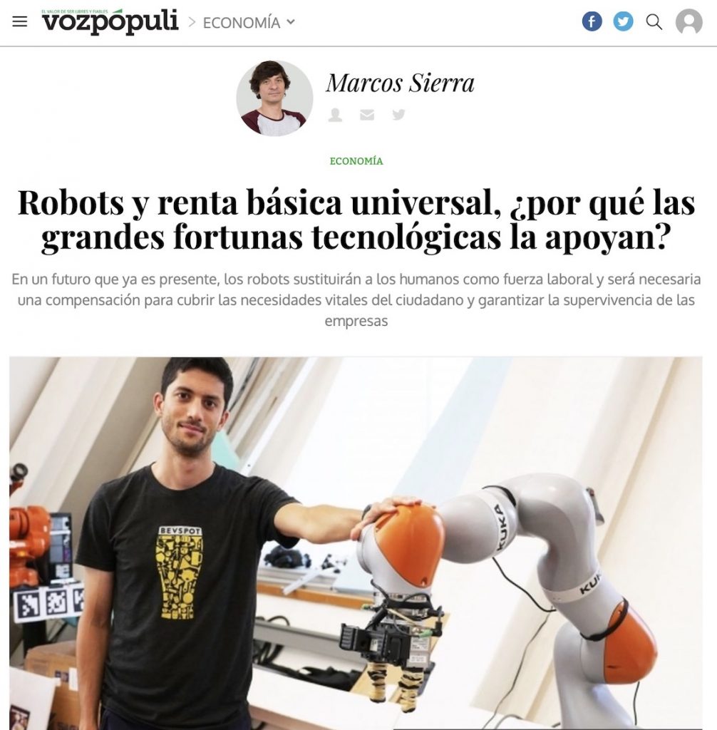 Robots y renta básica universal, ¿por qué las grandes fortunas tecnológicas la apoyan? - Voz Pópuli