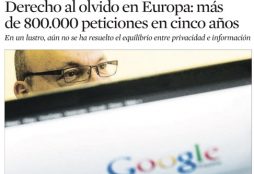 Derecho al olvido en Europa: más de 800.000 peticiones en cinco años - La Vanguardia