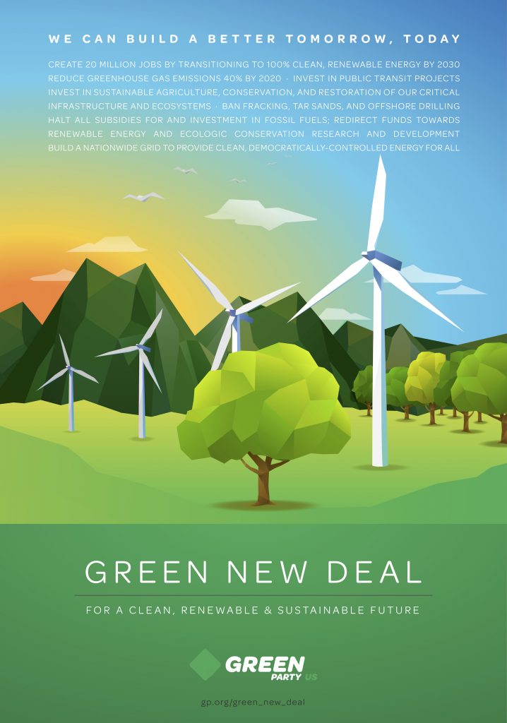 IMAGE: Green New Deal poster 2018
