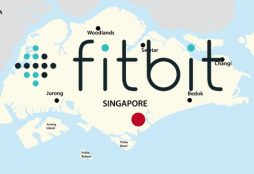 IMAGE: Singapore map and Fitbit logo