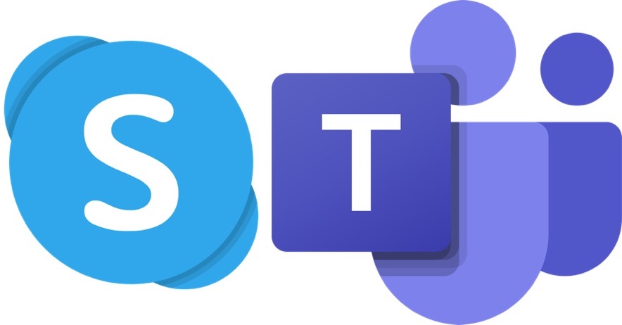 IMAGE: Skype and Teams logo - Microsoft 