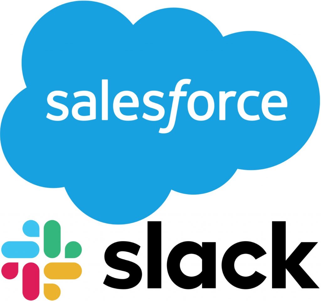 IMAGE: Salesforce and Slack logos