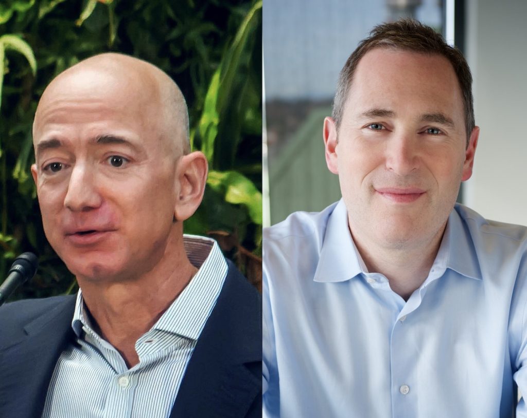 IMAGE: Jeff Bezos and Andy Jassy - Seattle City Council (CC BY) and Amazon 