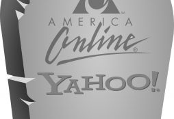 IMAGE: AOL and Yahoo! tombstone (CC0)