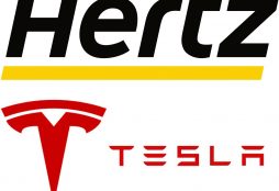 IMAGE: Hertz and Tesla logos