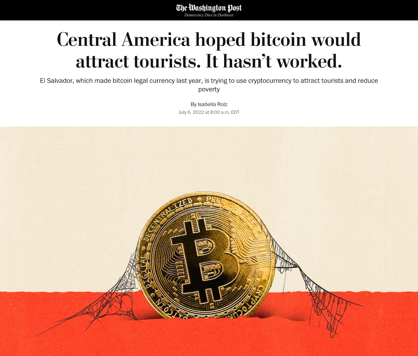 El bitcoin y la realidad