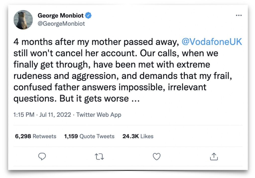 IMAGE: George Monbiot on Twitter - Status update #1546453244922269697