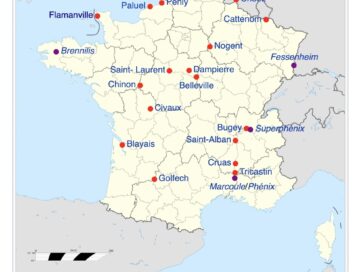 IMAGE: Map of France nuclear plants