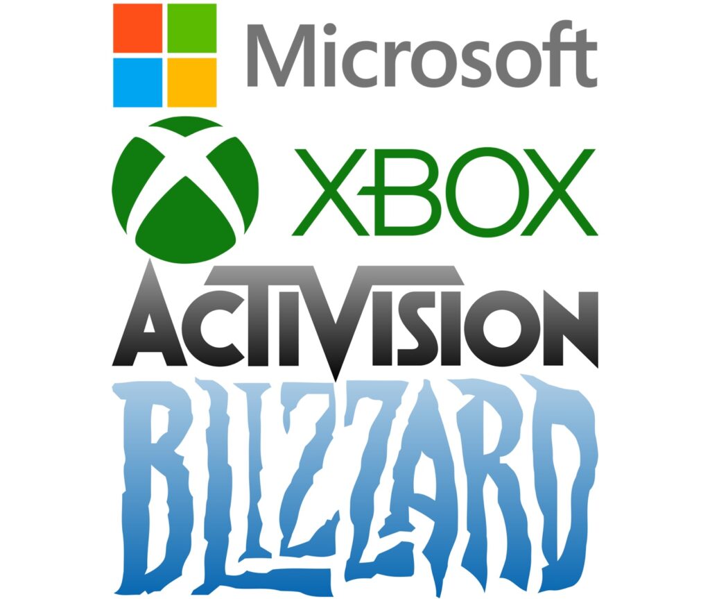 IMAGE: Microsoft, XBox and Activision Blizzard logos 