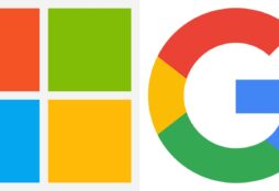 IMAGE: Microsoft and Google logos