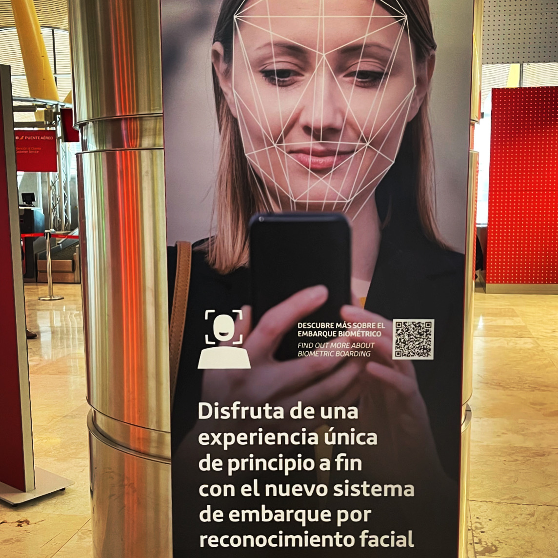 Iberia y el reconocimiento facial