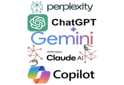 IMAGE: Perplexity, ChatGPT, Gemini, Claude and Copilot logos