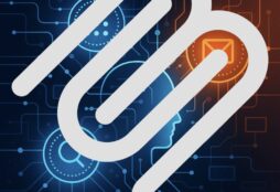 IMAGE: A glowing human silhouette made of circuit lines sits at the center of a dense digital network, surrounded by illuminated icons representing tools and data sources, evoking the idea of autonomous AI agents interacting with the web. Overimposed, the logo of the Model Context Protocol (MCP)