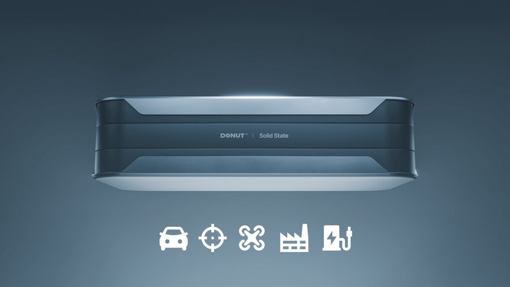 IMAGE: The new solid state battery presented by Donut Lab on CES