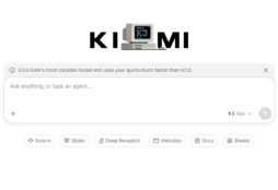 IMAGE: Initial screen from Kimi K3, the model from Moonshot.ai