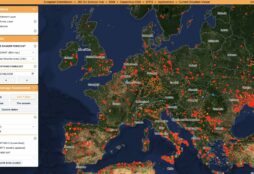 IMAGE: A map of the wildfires and surface burnt in July 2026 (EFFIS - European Forest Fire Information System)